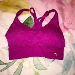 Puma pink sports bra